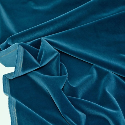 Meeres blau samt samtstoff - 2m,